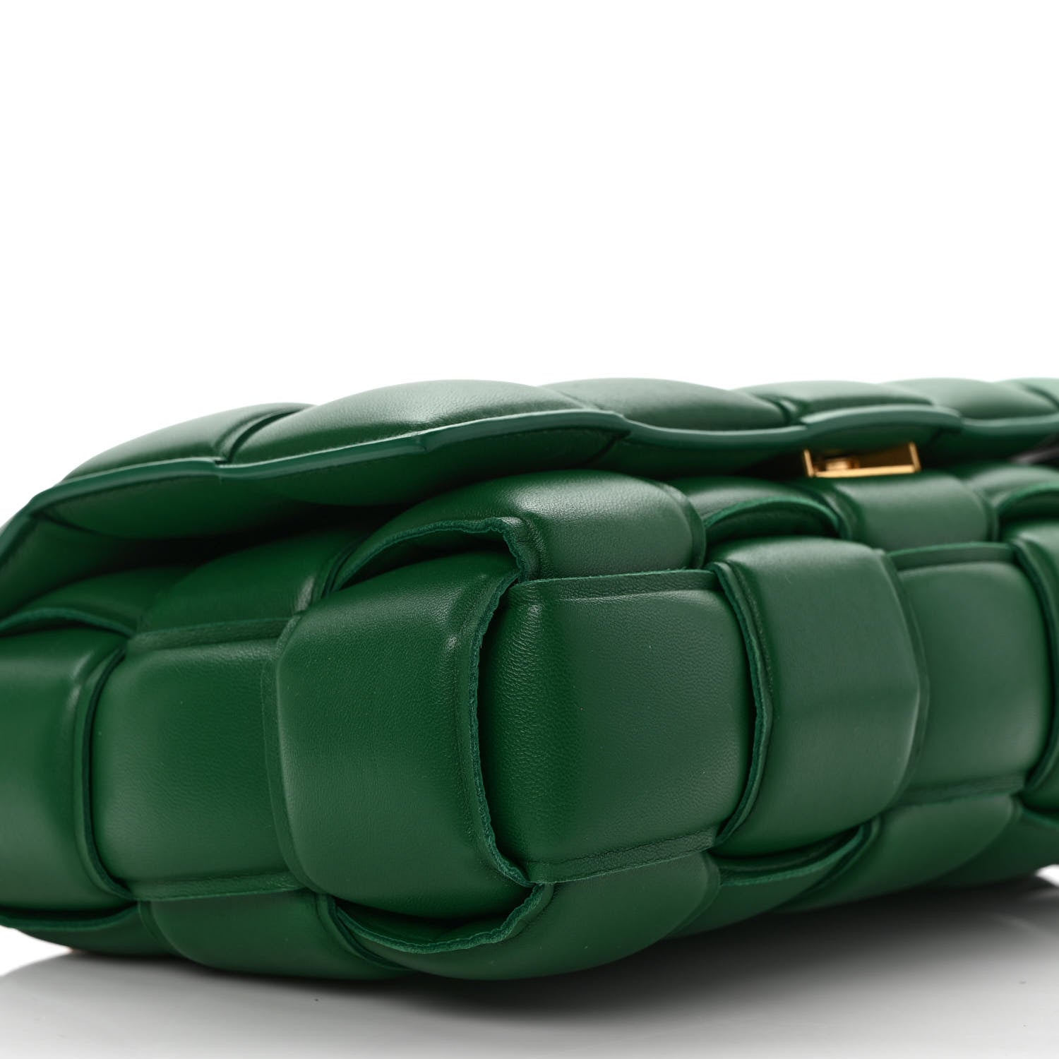 Bottega Veneta Nappa Maxi Intreccio Padded Cassette Crossbody Bag Racing Green 7 of 9