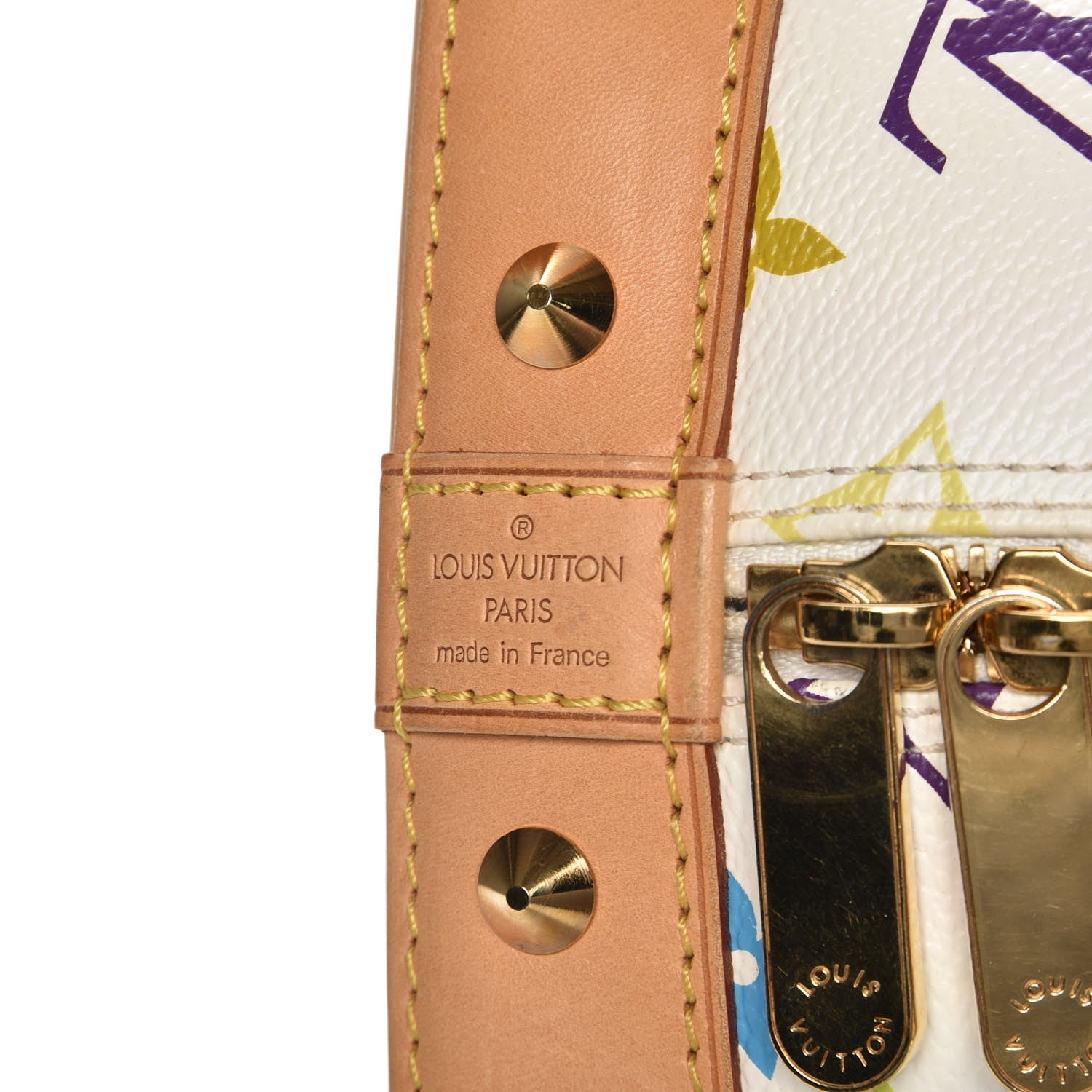 Louis Vuitton Monogram Multicolor Alma White 6 of 9