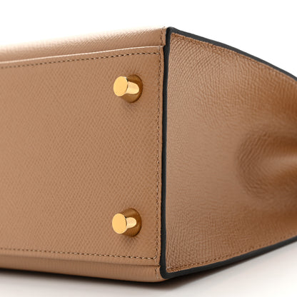 Hermes Epsom Kelly Sellier 25 Chai 8 of 10