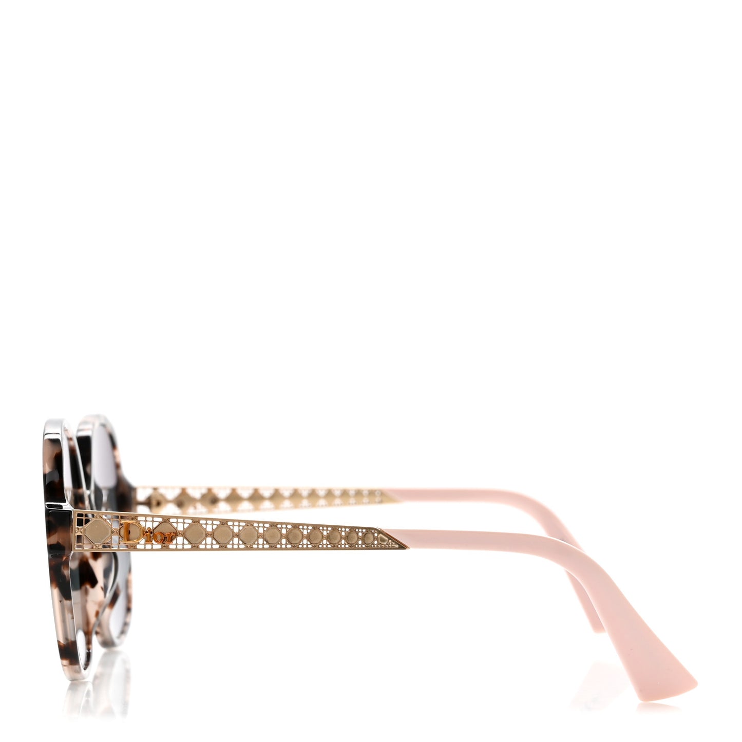 Acetate Diorama 8F Sunglasses Tortoise Pink Gold
