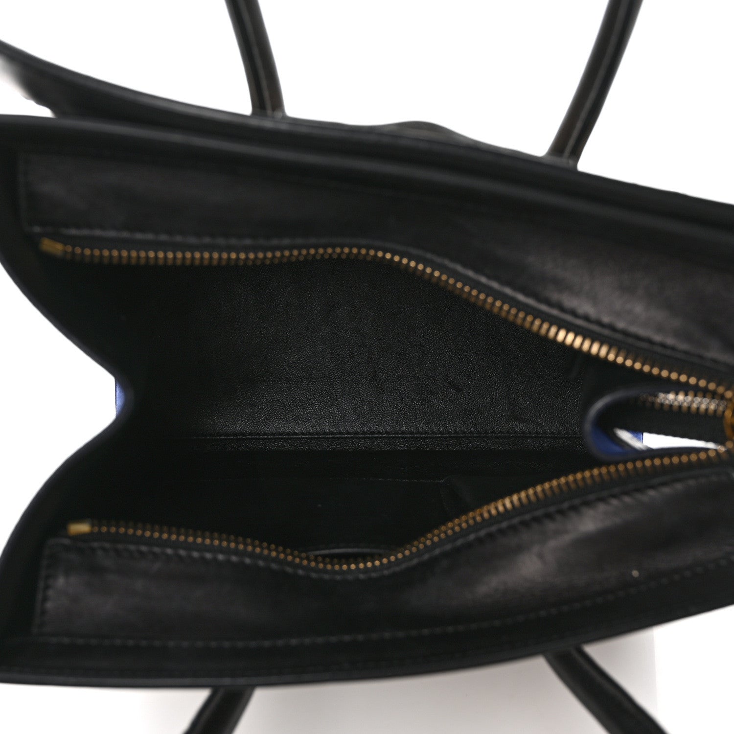 Celine Elephant Calfskin Suede Micro Tri-Color Luggage Sand 5 of 10