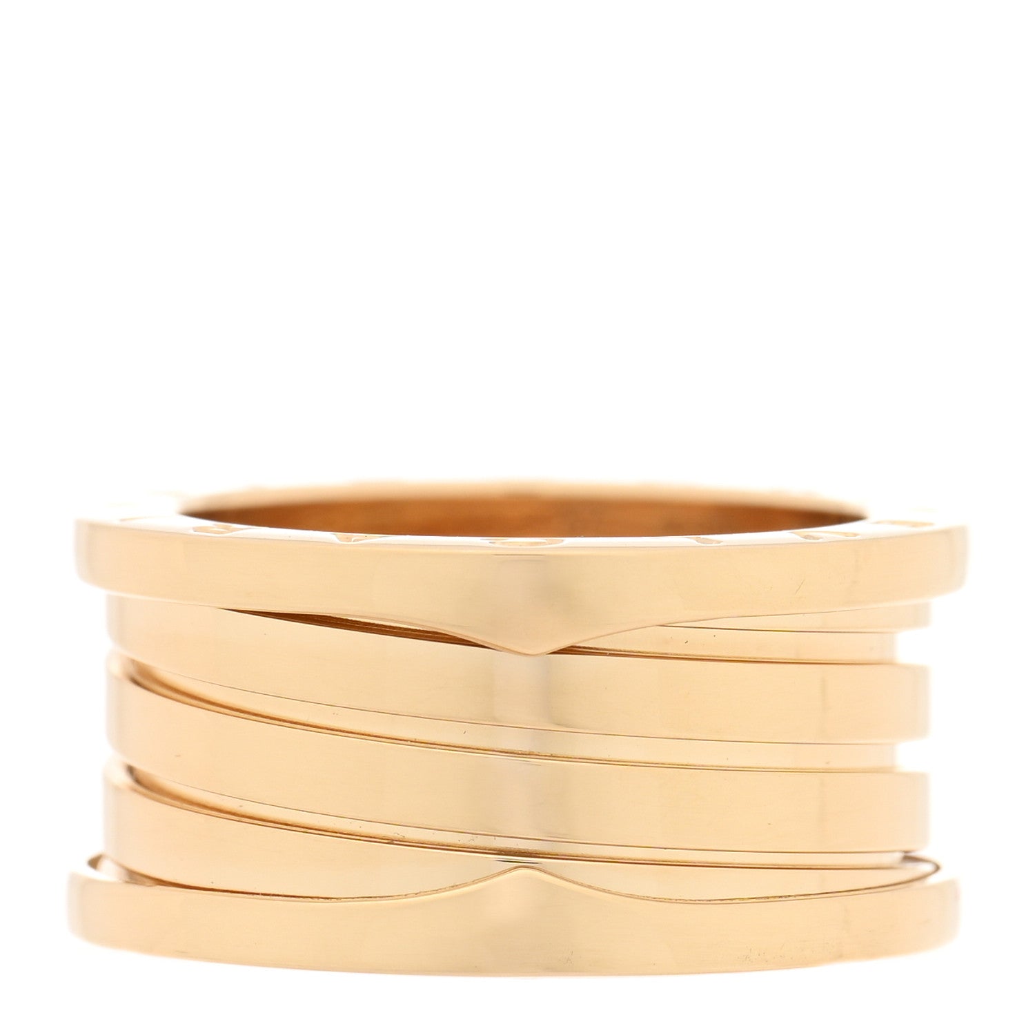 Bulgari 18K Yellow Gold B.Zero1 Four-Band Ring 57 8 1 of 4