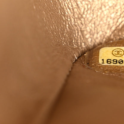 Chanel Metallic Lambskin Quilted Jumbo Double Flap Gold 7 of 12