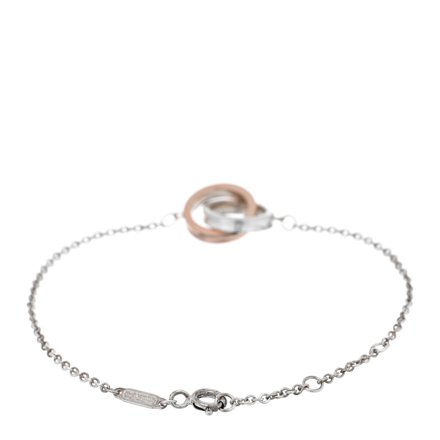 Tiffany Sterling Silver Rubedo 1837 Interlocking Bracelet 2 of 4
