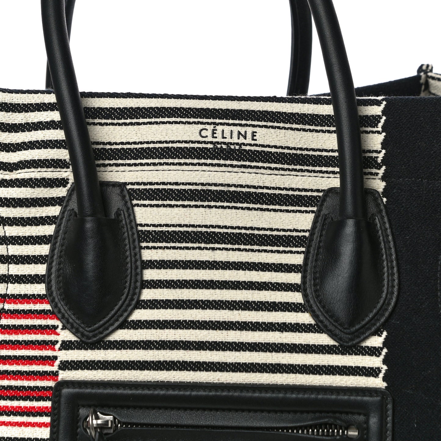 Cotton Canvas Stripped Medium Phantom Luggage Multicolor