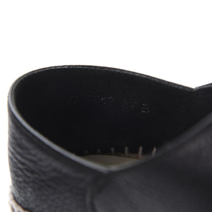Chanel Grained Calfskin CC Espadrilles 37 Black 10 of 11