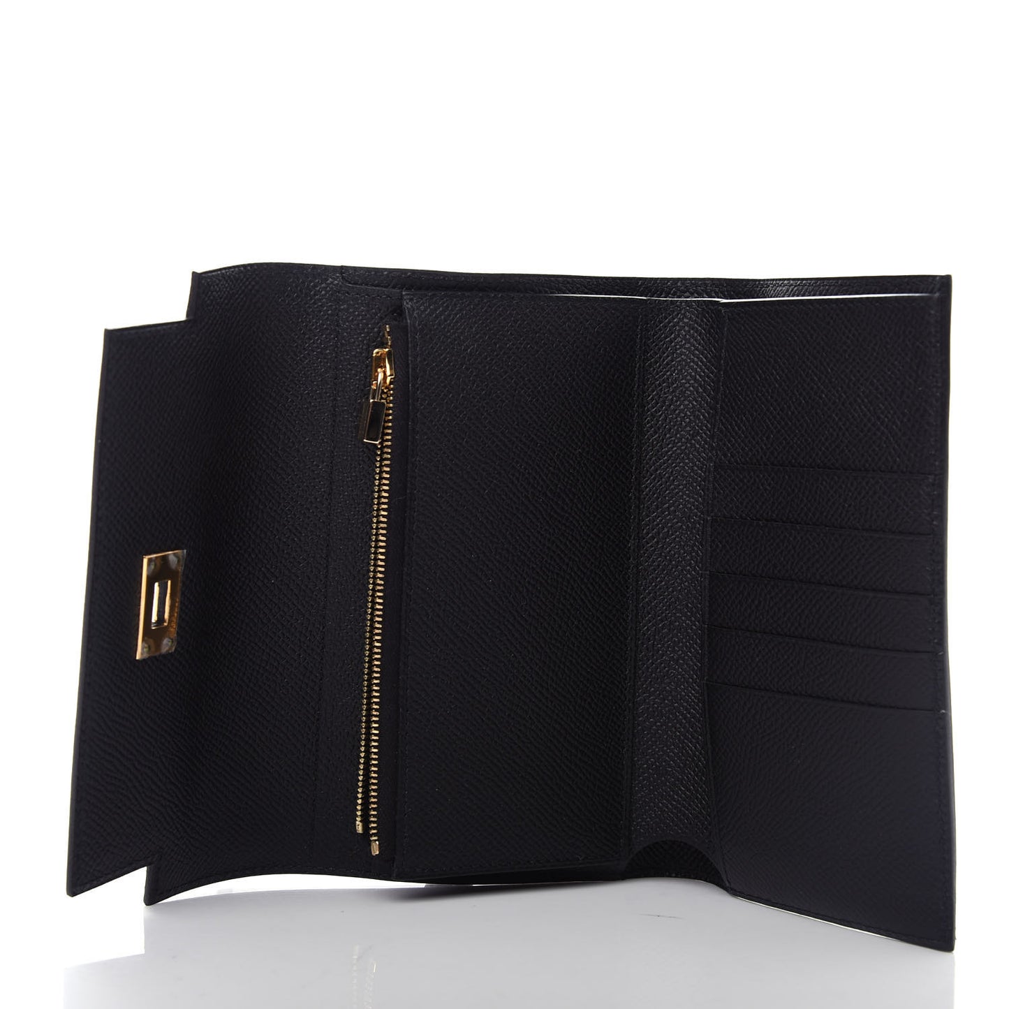 Epsom Medium Kelly Wallet Black