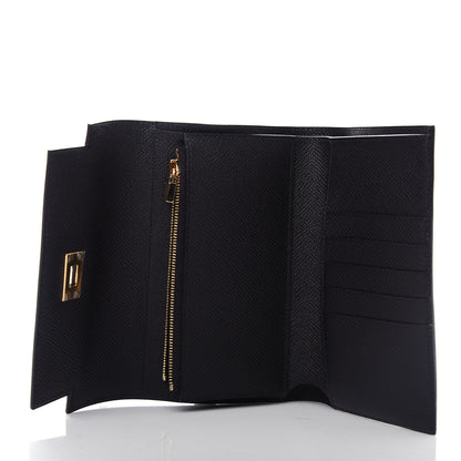 Hermes Epsom Medium Kelly Wallet Black 5 of 8