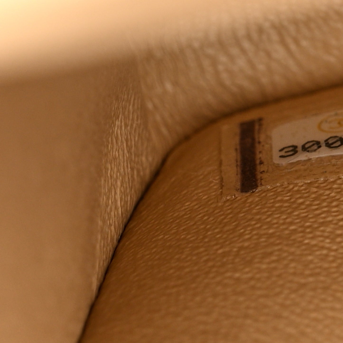 Caviar Quilted Medium Double Flap Beige