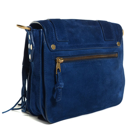 Proenza Schouler Suede Fringed PS1 Crossbody Pouch Cadet Blue 3 of 15