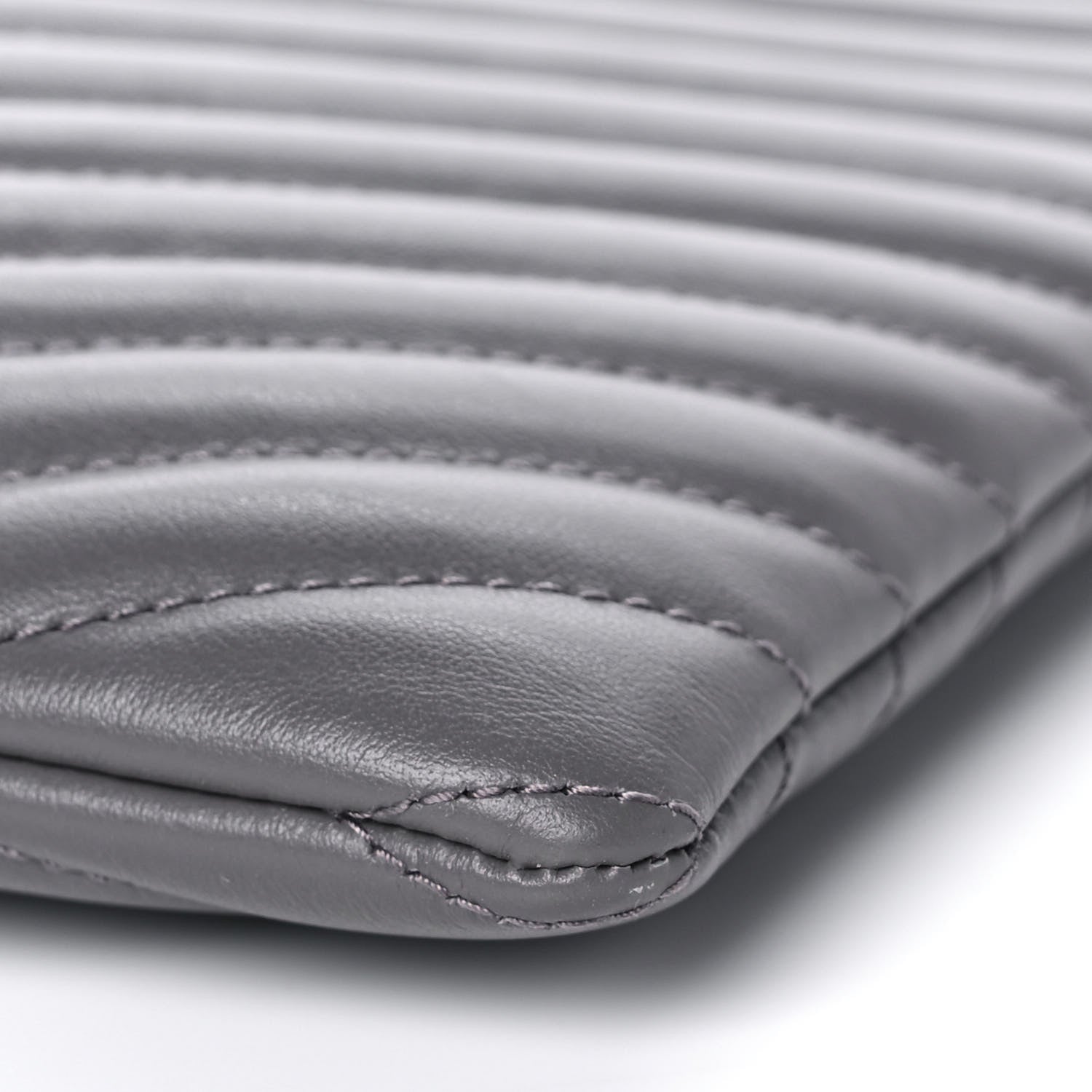 Saint Laurent Calfskin Matelasse Monogram Cassandre Tablet Pouch Smog 10 of 12