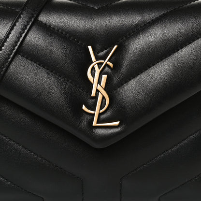 Saint Laurent Calfskin Y Quilted Monogram Toy Loulou Crossbody Bag Black 8 of 15