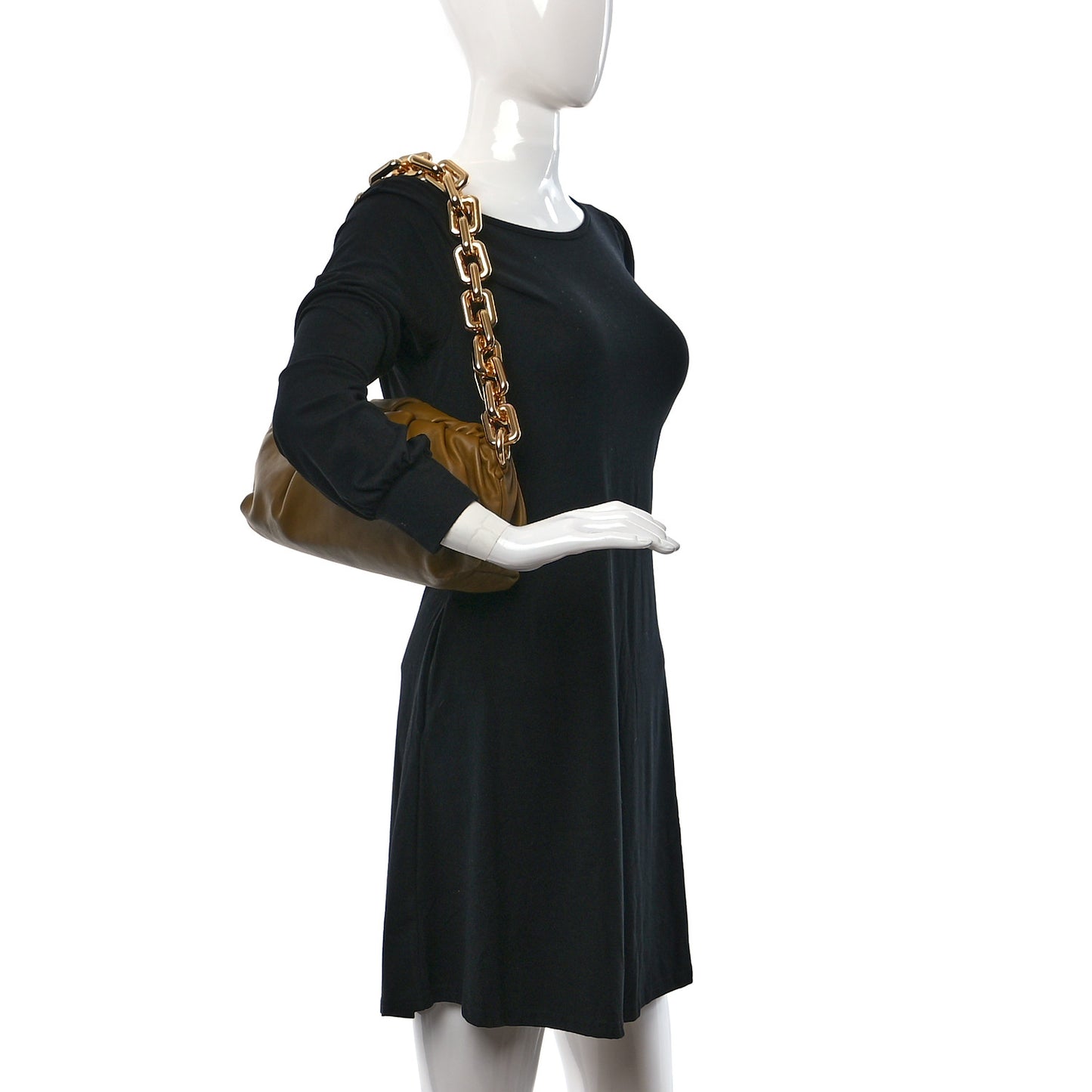 Calfskin The Pouch Chain Moutarde