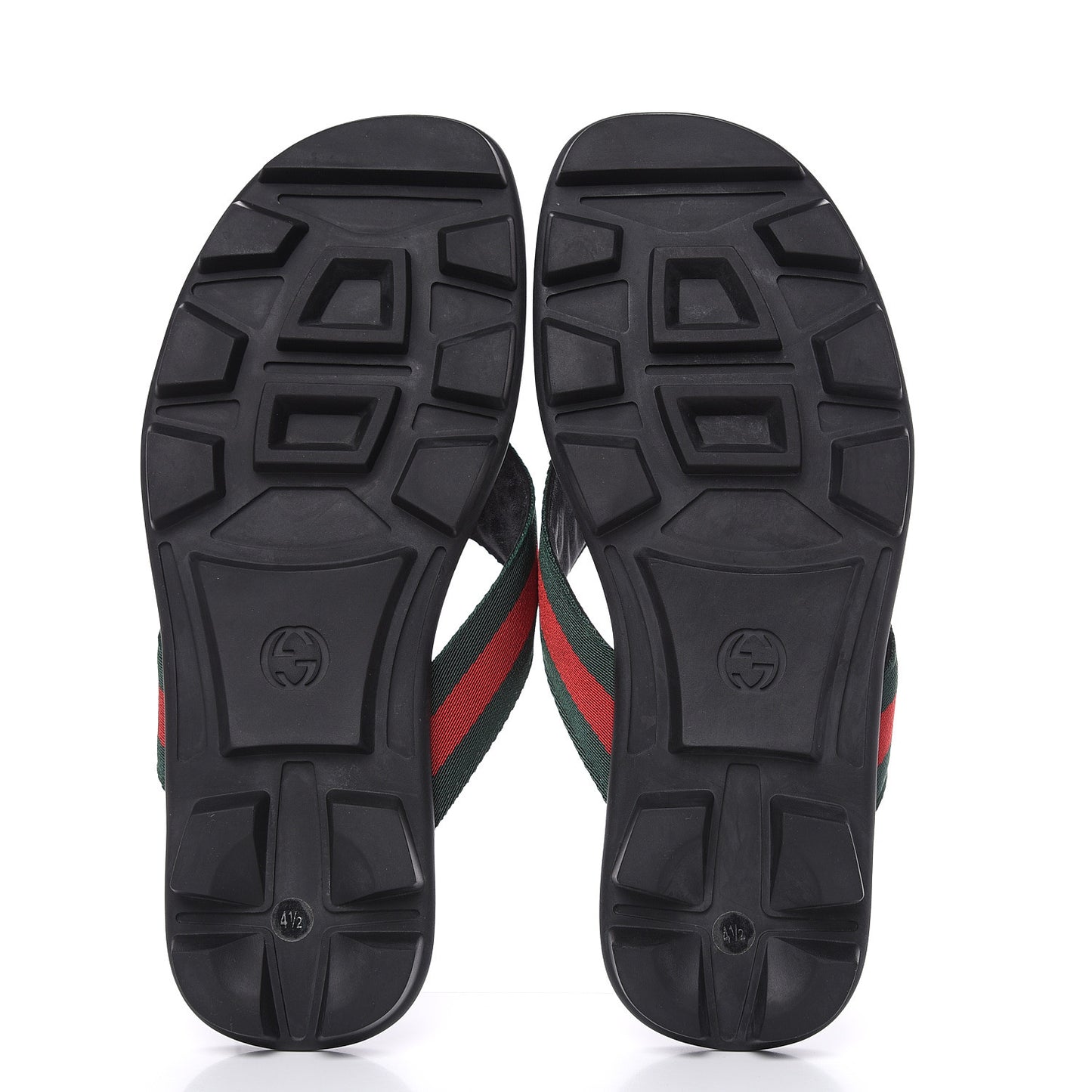 Nylon Calfskin Web Mens Cleat Sole Thong Sandals 4.5 Black Red Blue