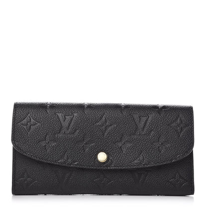 Louis Vuitton Empreinte Emilie Wallet Black Dune 1 of 7