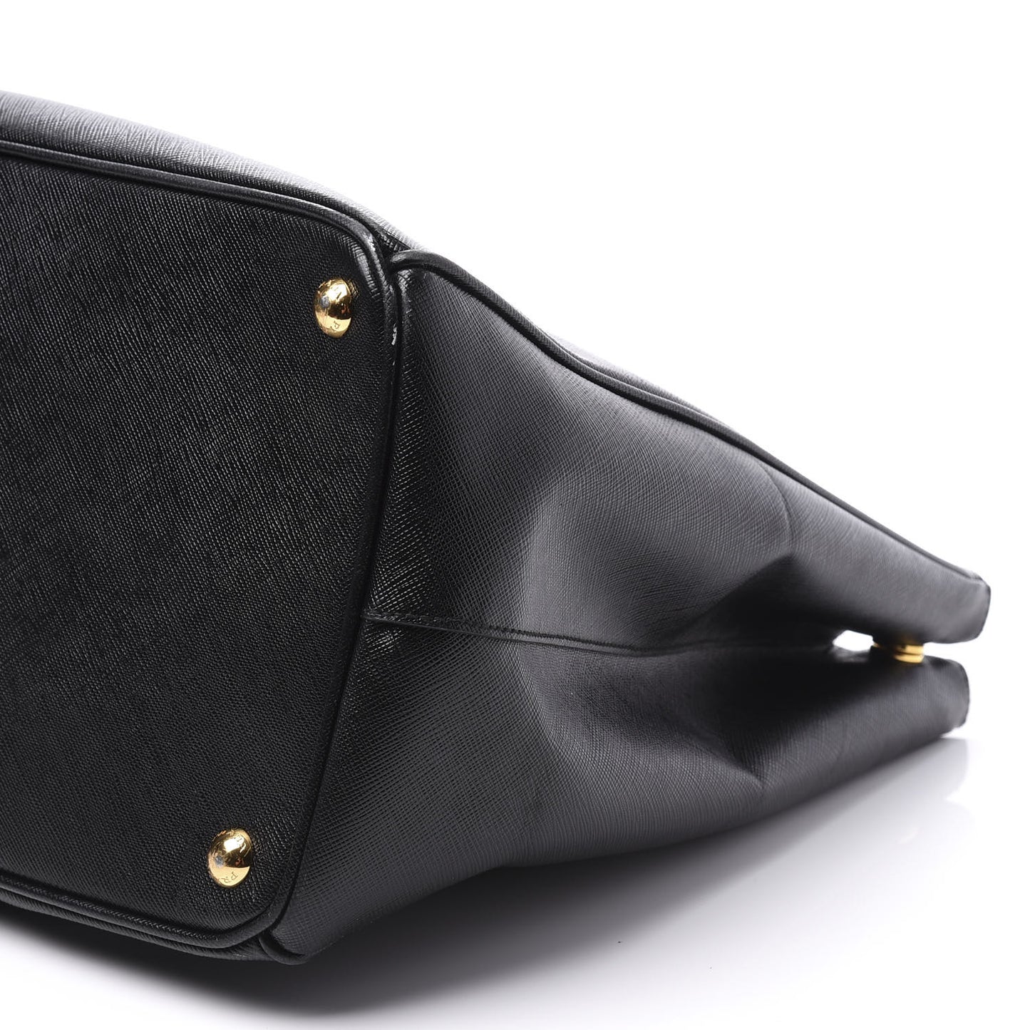 Saffiano Large Galleria Double Zip Tote Black