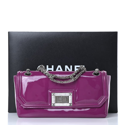 Chanel Patent Calfskin Mademoiselle Lock Bijoux Chain Flap Violet 15 of 15