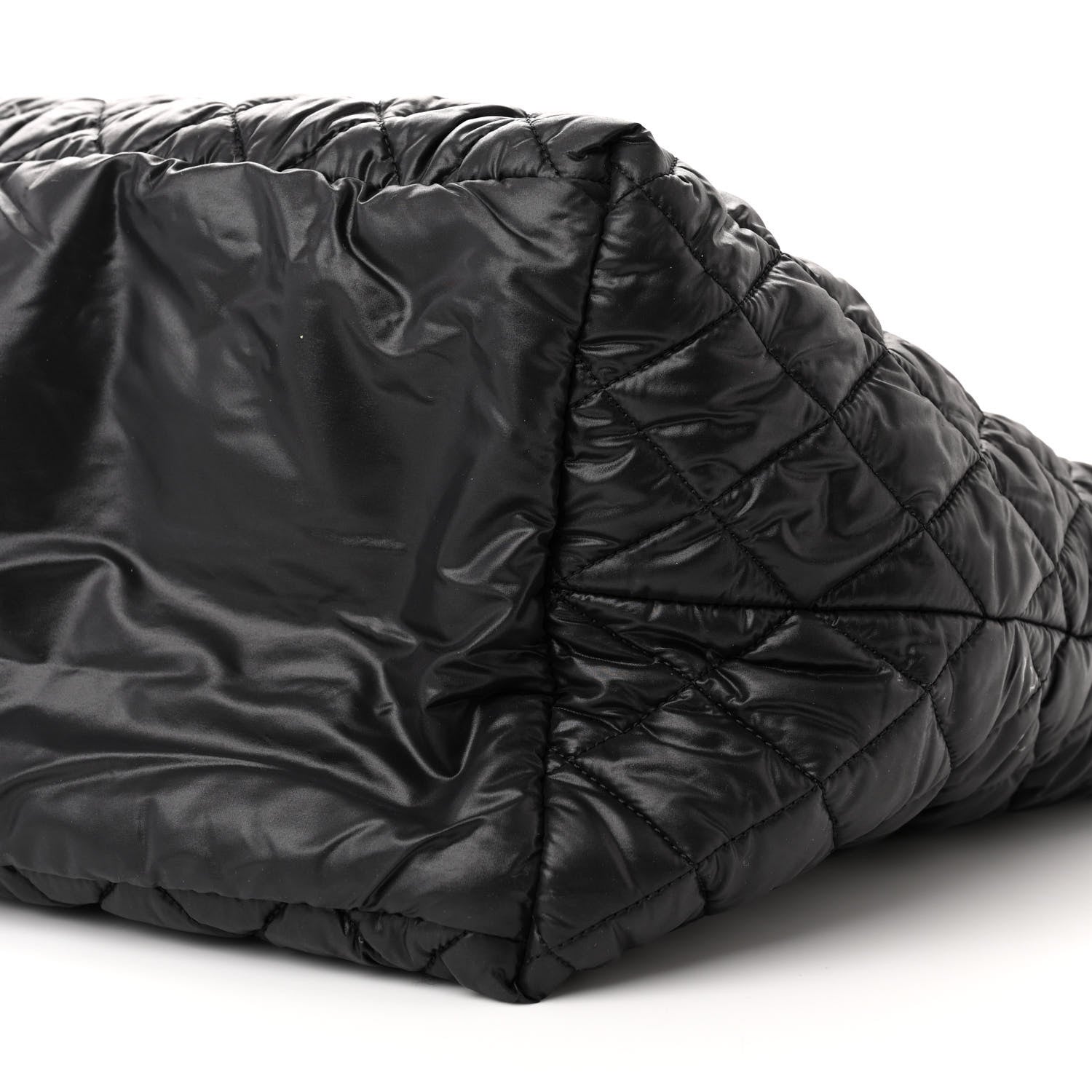 Chanel Nylon Quilted Large Coco Cocoon Tote Black 10 of 11