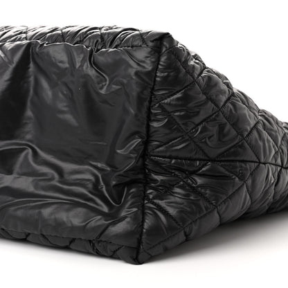 Chanel Nylon Quilted Large Coco Cocoon Tote Black 10 of 11