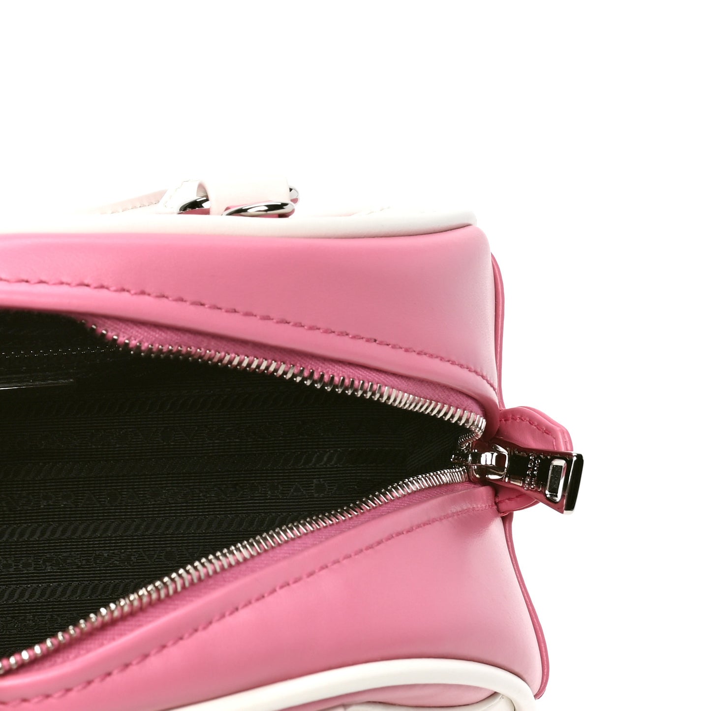 Soft Calfskin Bowling Bag Begonia White