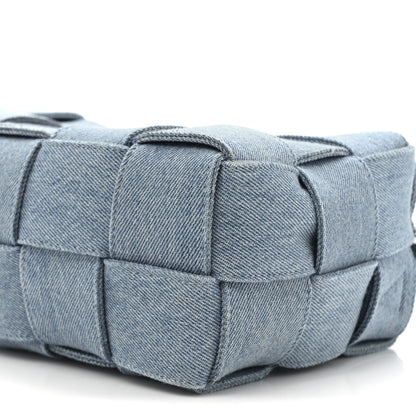 Bottega Veneta Denim Maxi Intrecciato Brick Cassette Bag Indigo Washed 9 of 10