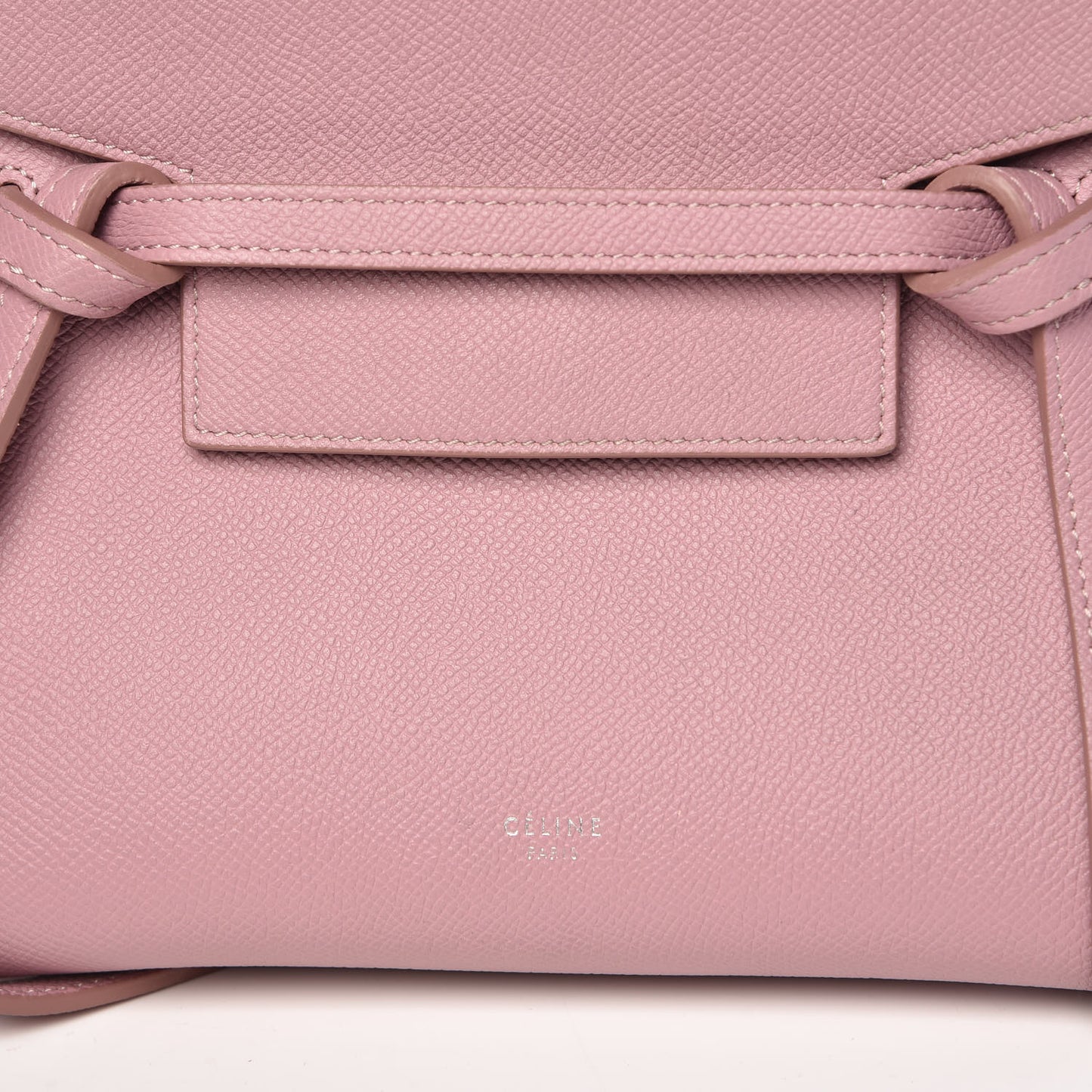 Grained Calfskin Nano Belt Bag Antique Rose