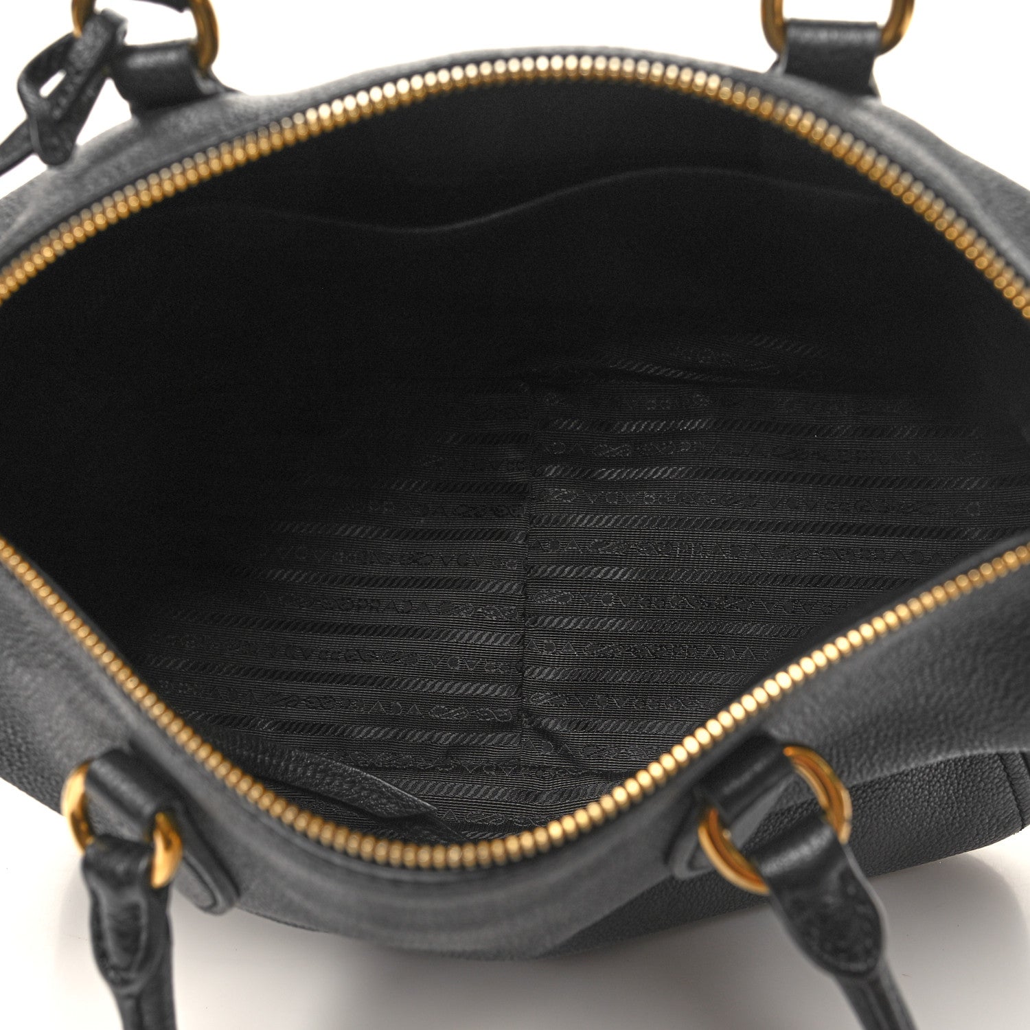 Prada Vitello Phenix Bauletto Black 5 of 9