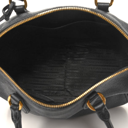 Prada Vitello Phenix Bauletto Black 5 of 9