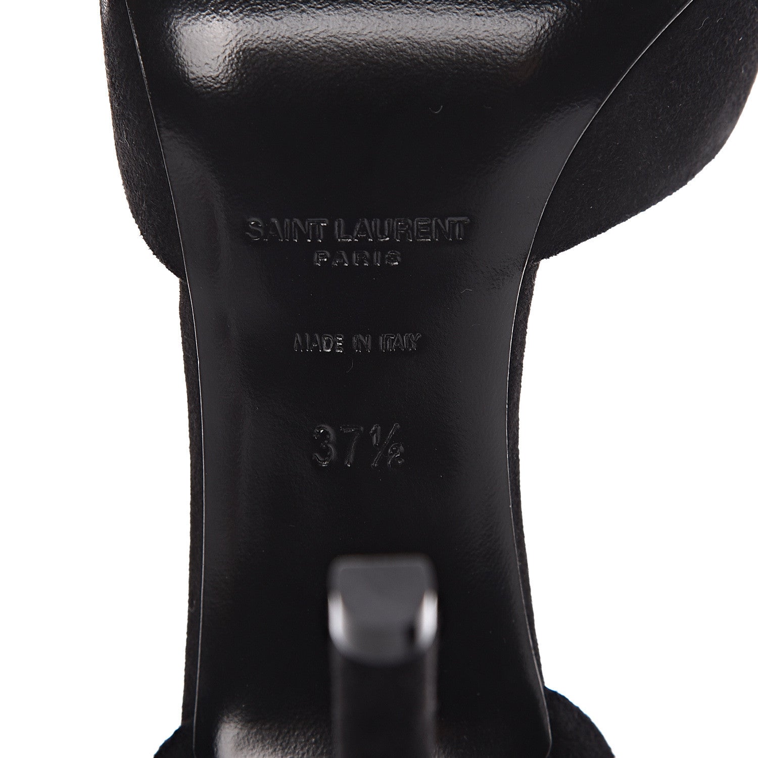 Saint Laurent Velvet Anja Pumps 37.5 Black 6 of 11