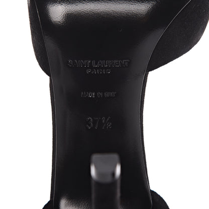 Saint Laurent Velvet Anja Pumps 37.5 Black 6 of 11