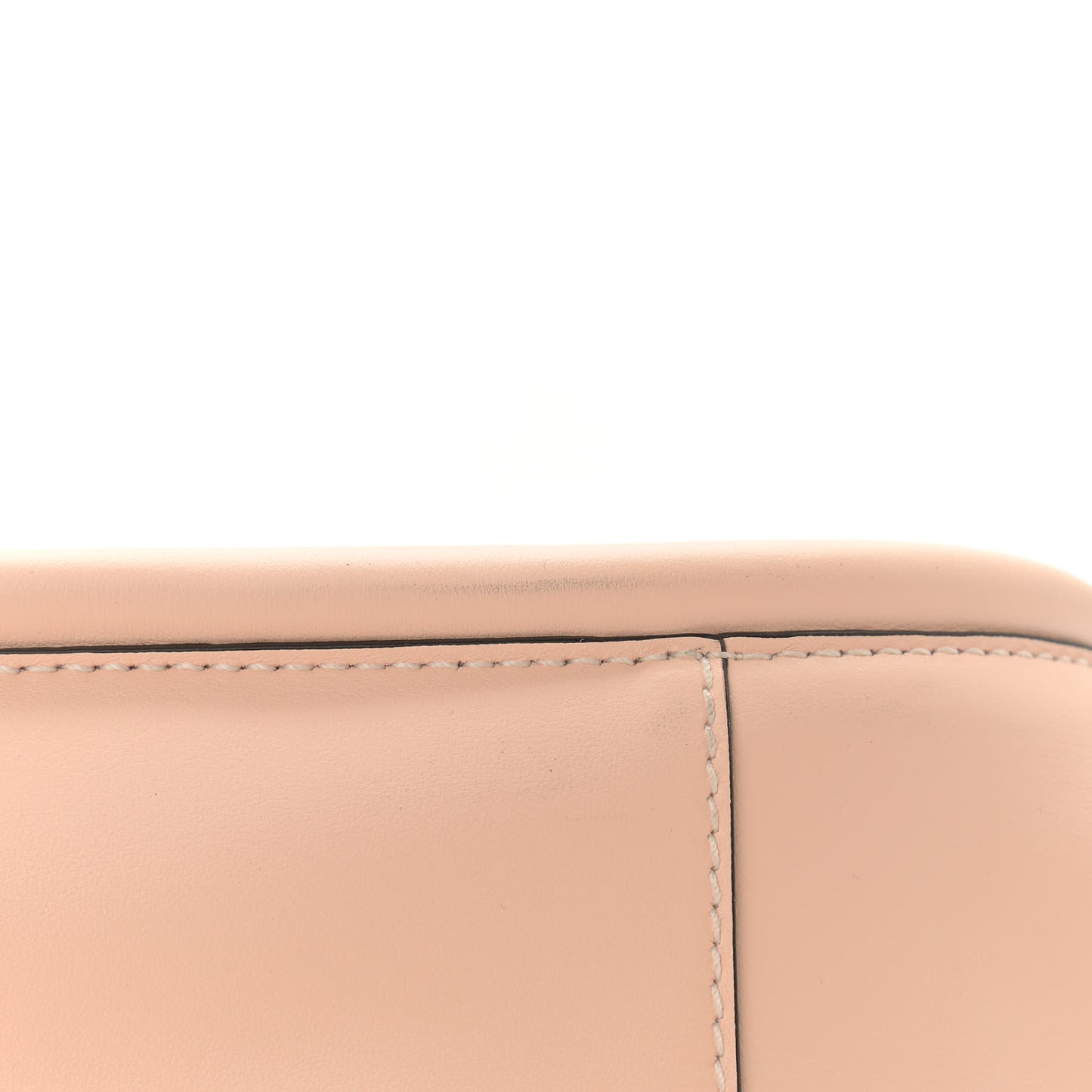 Calfskin Large Ruched Tote Peach