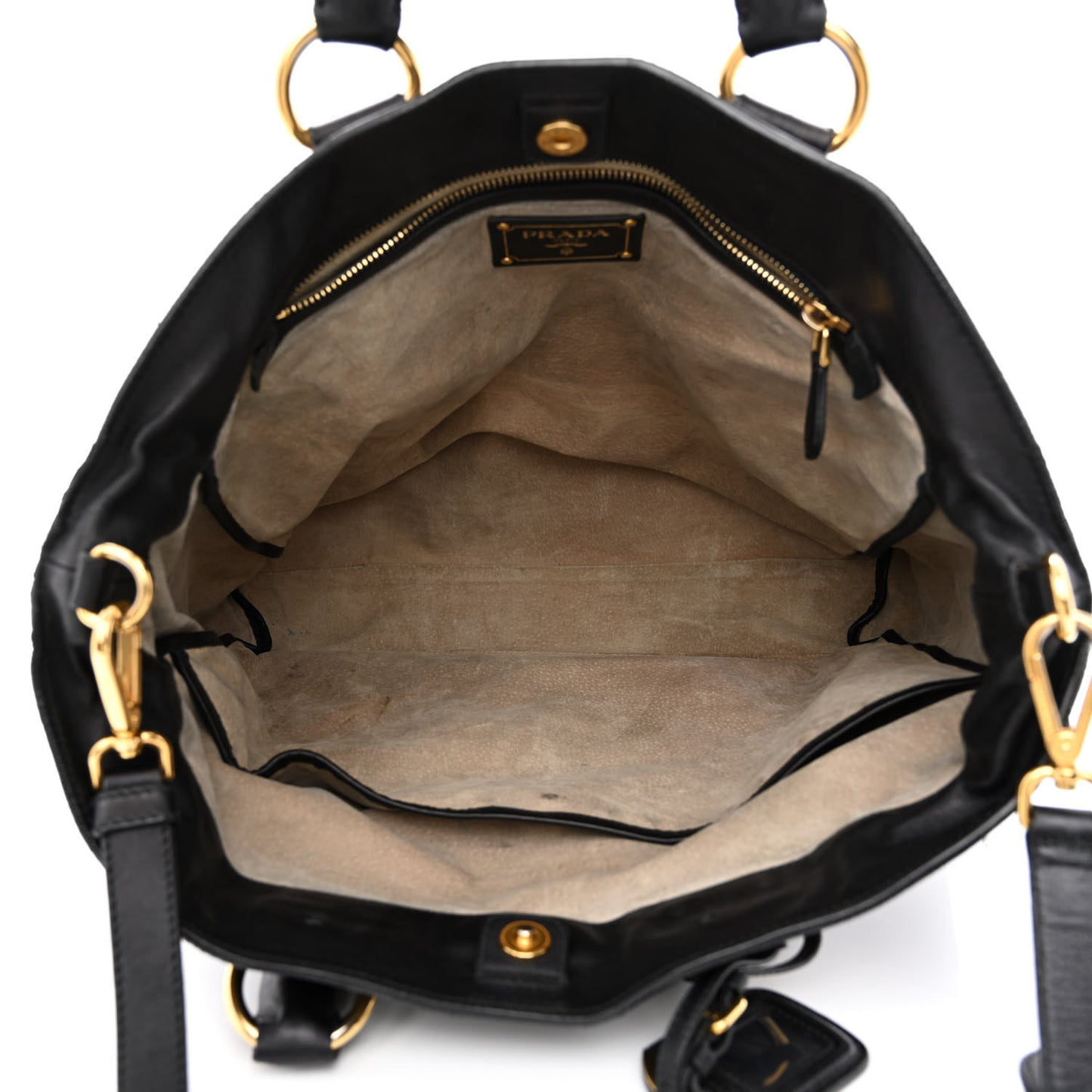 Soft Calfskin Two Way Tote Black