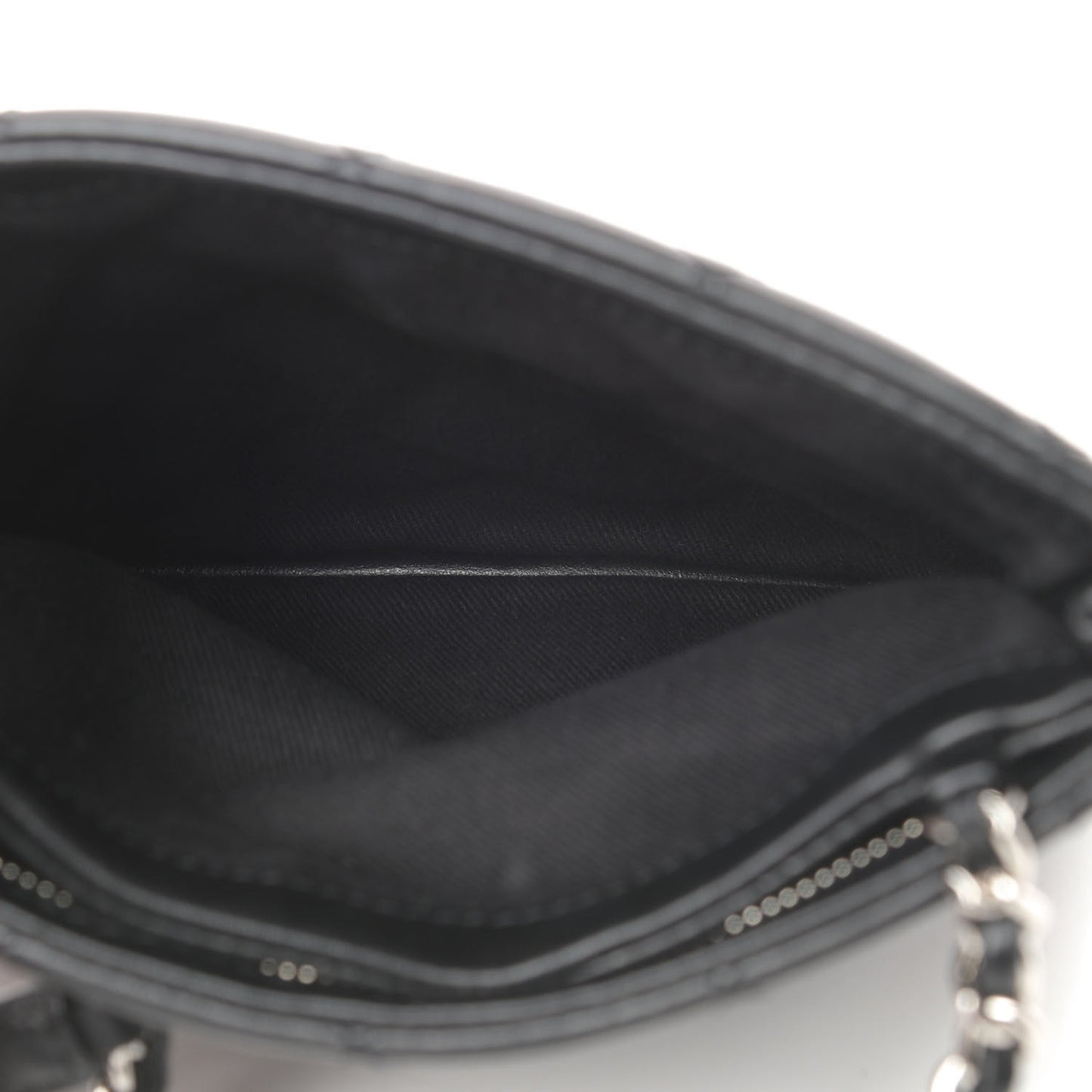 Lambskin Quilted Crossbody Bag Black
