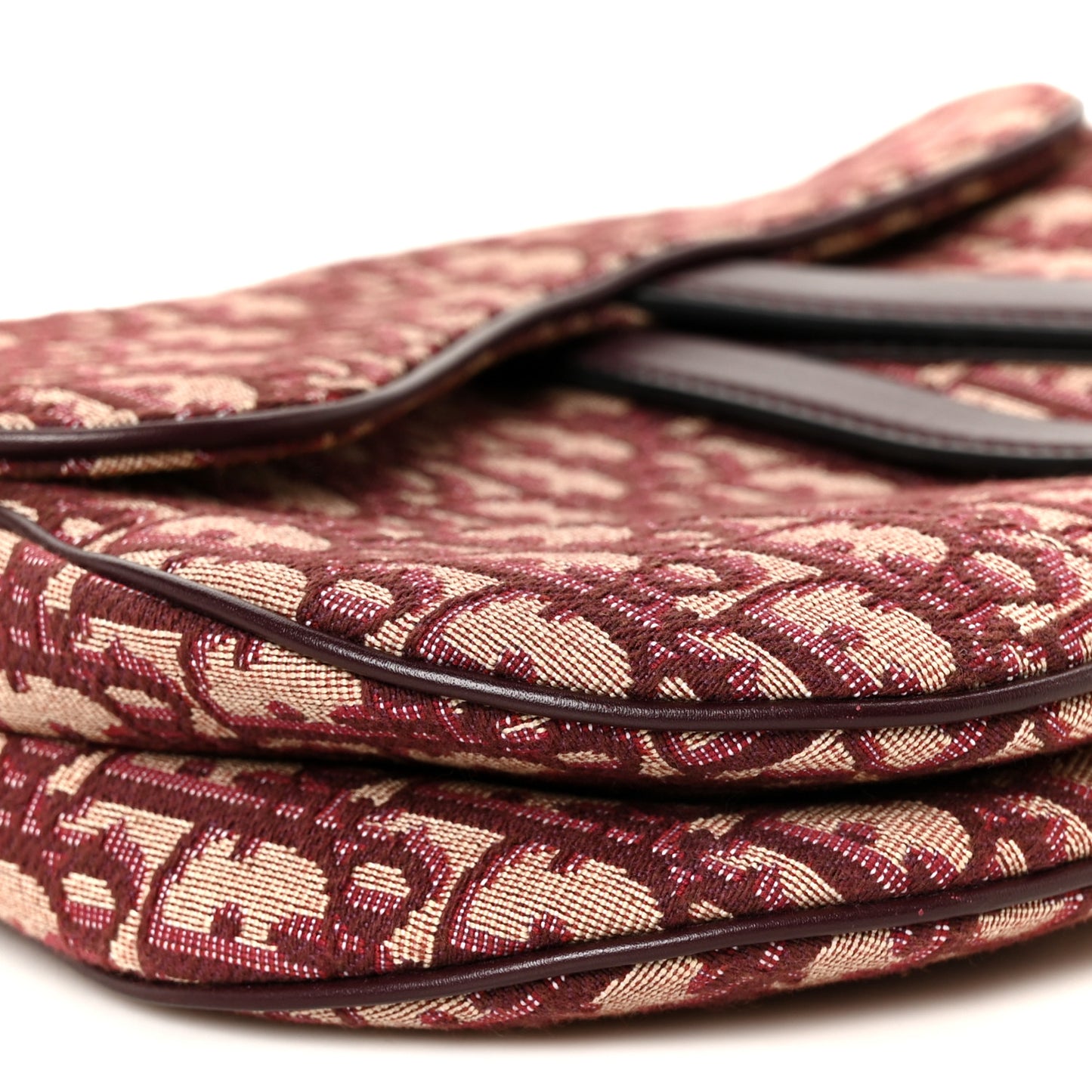 Oblique Saddle Bag Burgundy