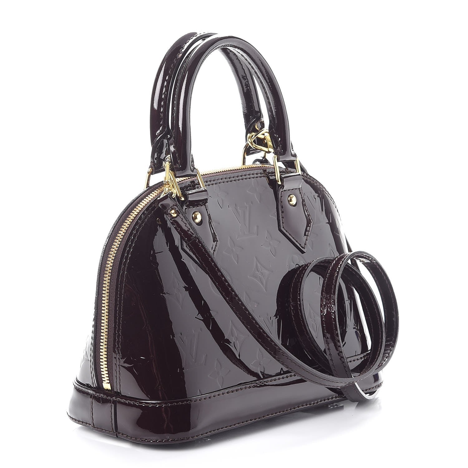 Louis Vuitton Vernis Alma BB Amarante 4 of 10