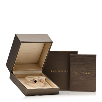 Bulgari 18K Rose Gold Diamond Onyx BVLGARI BVLGARI Cuff Bracelet M 4 of 4