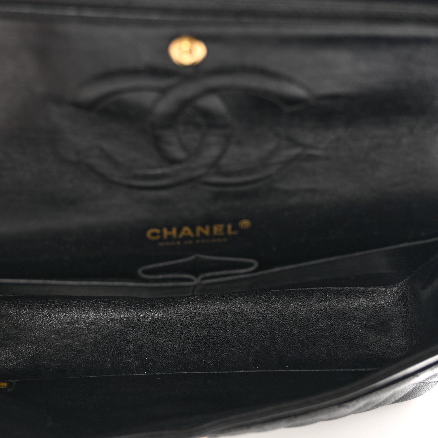 Chanel Caviar Quilted Medium Double Flap Black 6 of 11