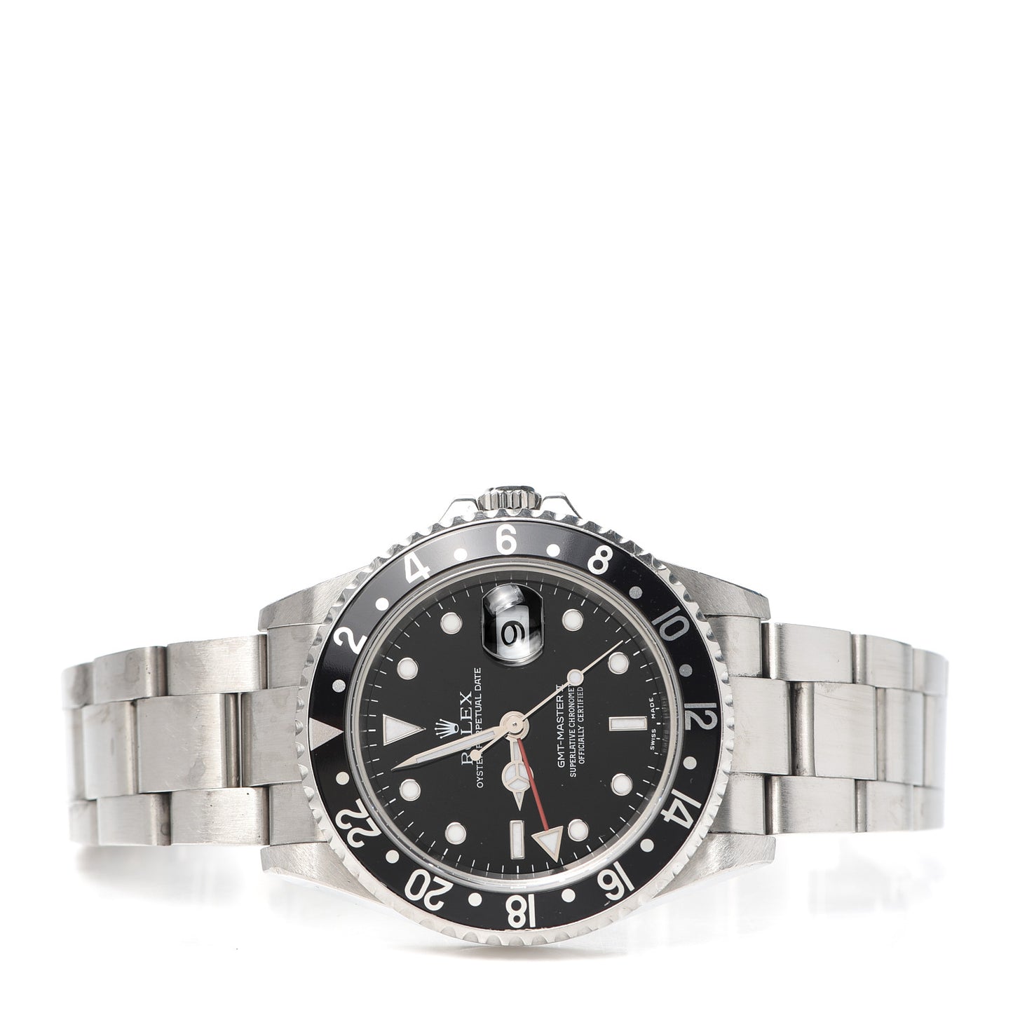 Stainless Steel 40mm Oyster Perpetual Date GMT Master II Watch Black 16710