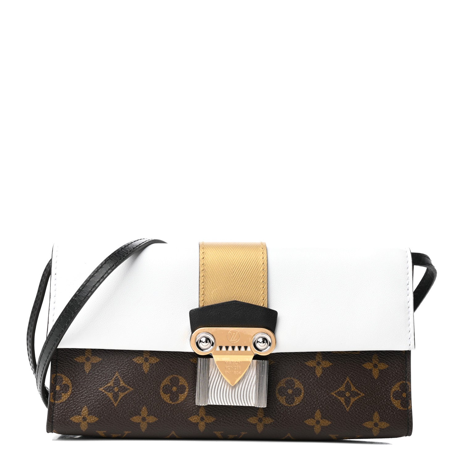Louis Vuitton Calfskin Monogram Column Clutch 1 of 8