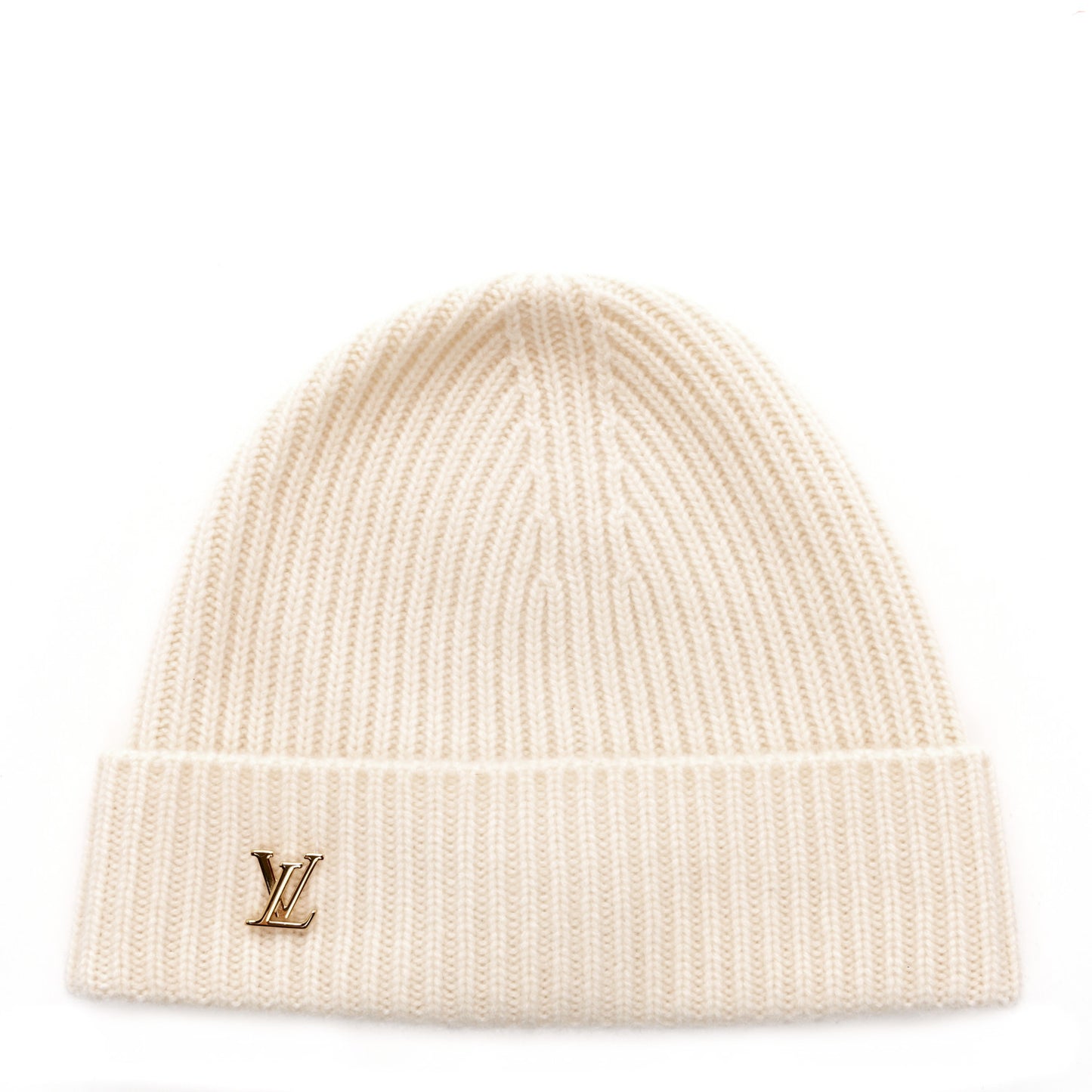 Cashmere LV Spark Beanie White