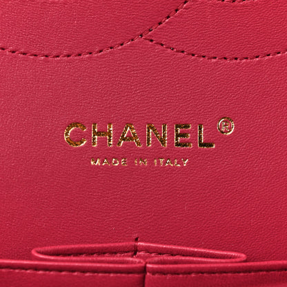 Chanel Caviar Quilted Jumbo Double Flap Dark Pink 6 of 9