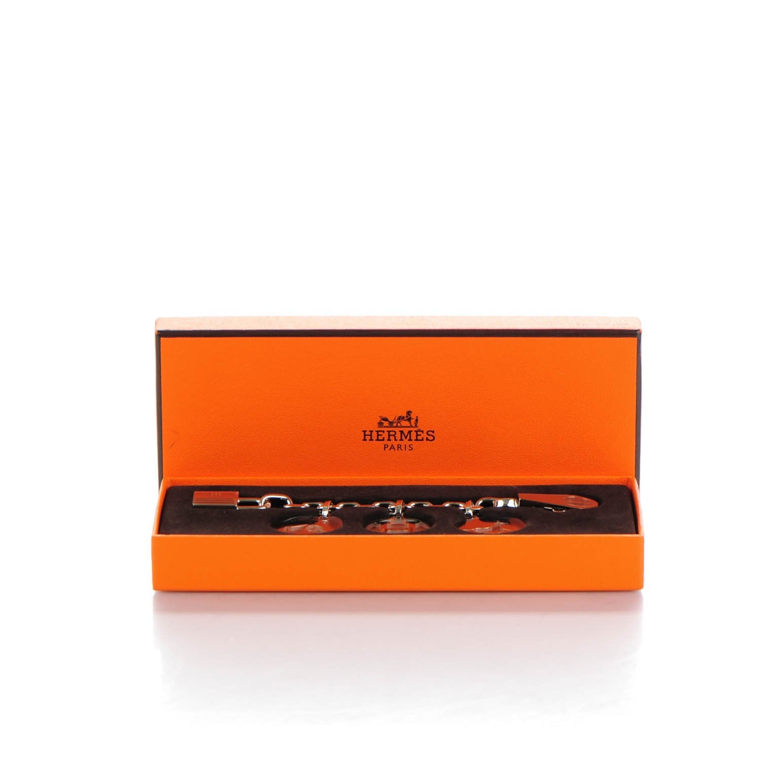 Hermes Palladium Breloque Bag Charm Silver 5 of 5