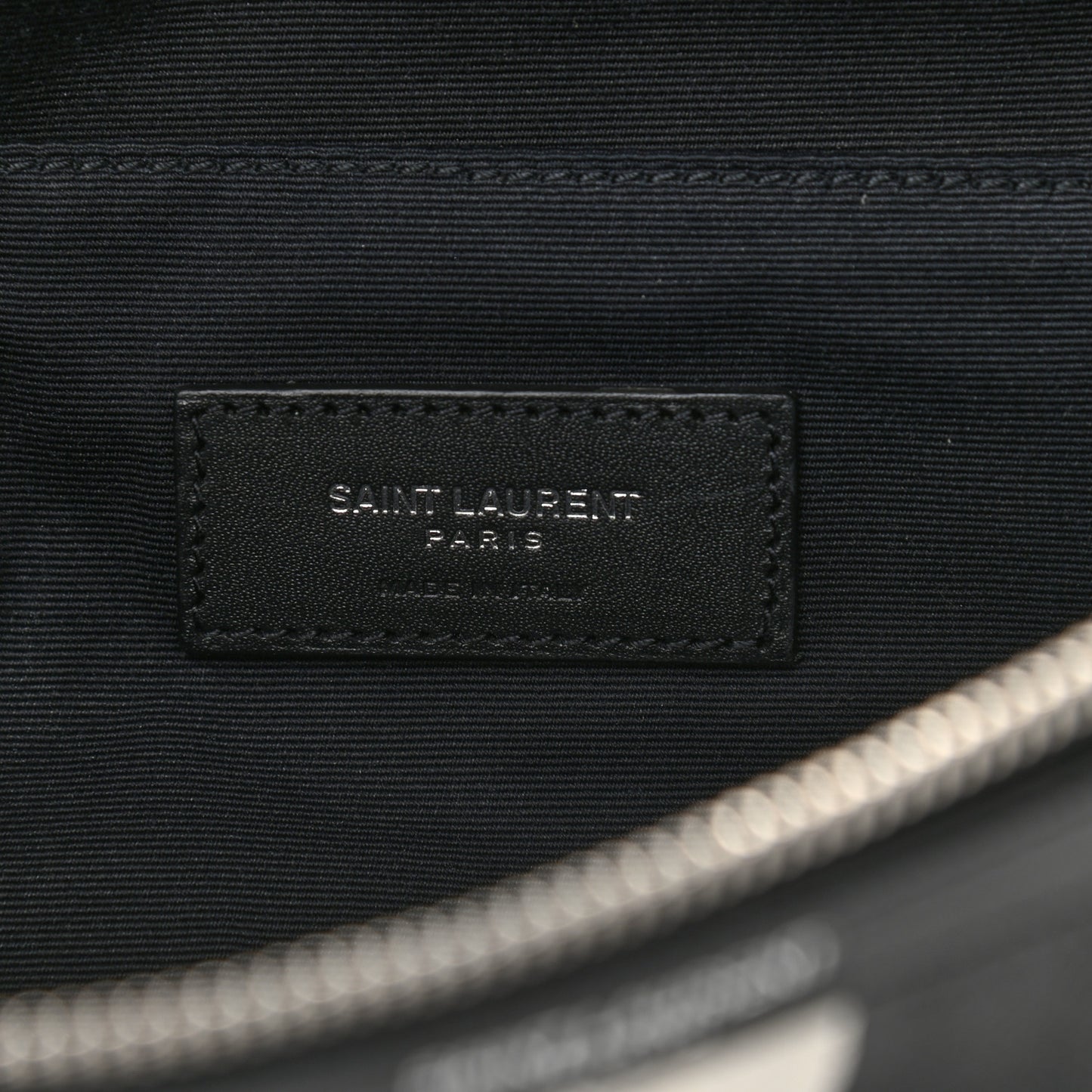 Canvas Classic Belt Bag Black White