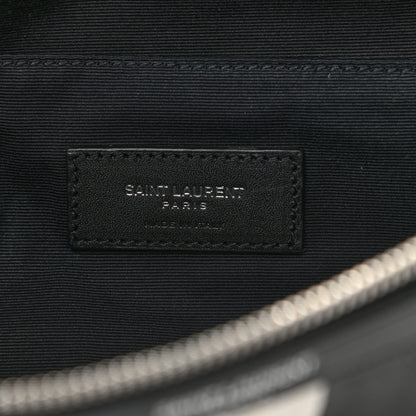 Saint Laurent Canvas Classic Belt Bag Black White 6 of 13