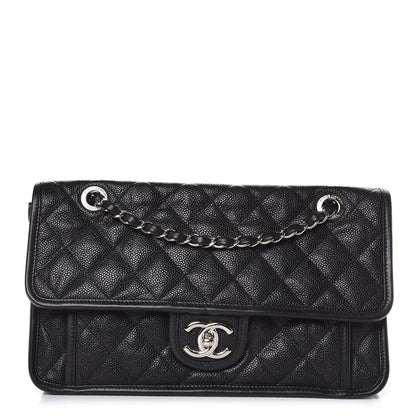 Chanel Caviar Quilted Medium French Riviera Flap Black 1 of 8