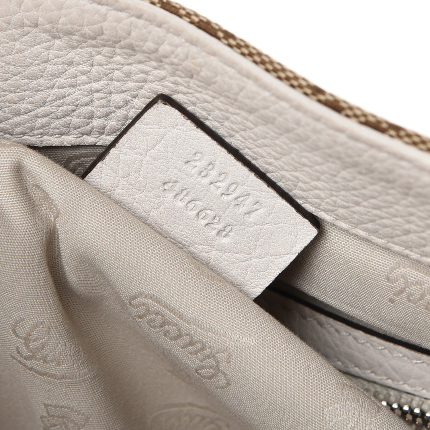 Gucci Monogram Medium Bamboo Bar Tote Off White 7 of 9