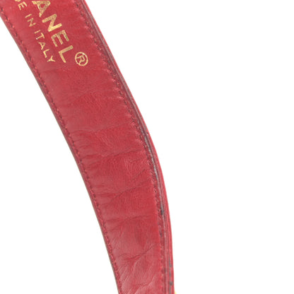 Chanel Lambskin Quilted Flap Waist Belt Bag 65 26 Red 8 of 8