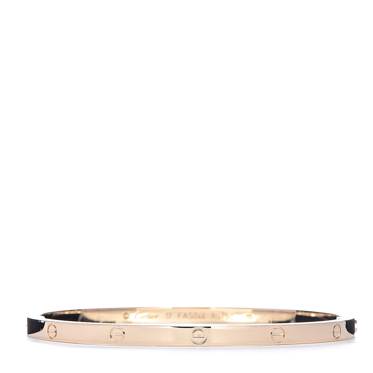 18K Yellow Gold Small LOVE Bracelet 17