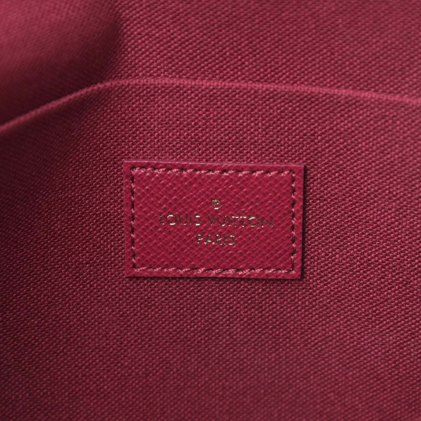 Monogram Pochette Felicie Chain Wallet Fuchsia