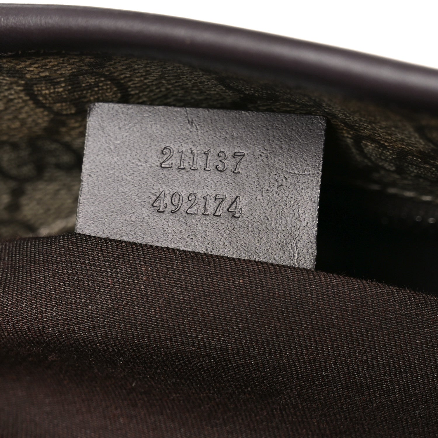 Gucci GG Supreme Monogram Medium Zippered Shopping Tote  Dark Brown 7 of 11